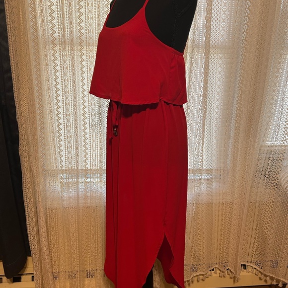 Flowy red dress - Picture 4 of 7